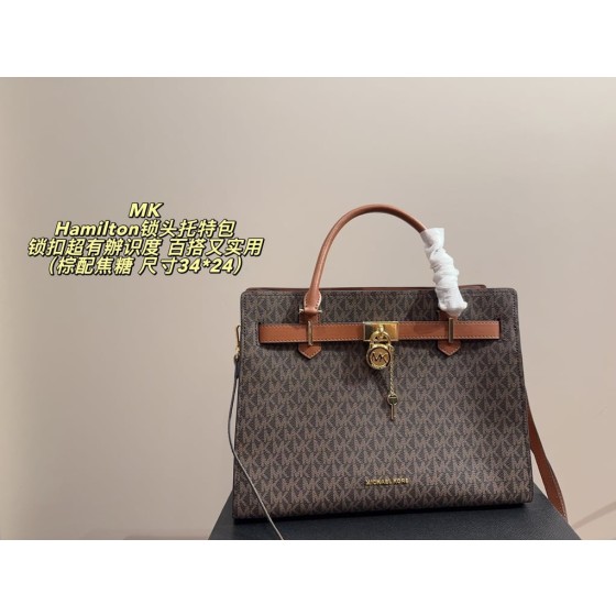 Michael Kors Hamilton Medium Logo Satchel